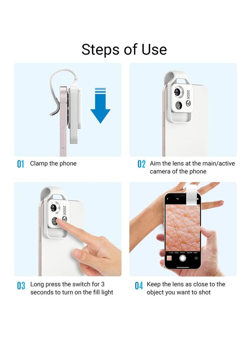 APEXEL APEXEL 200X Microscope Lens Mobile Phone High Magnification For iOS Android!  - Image 4