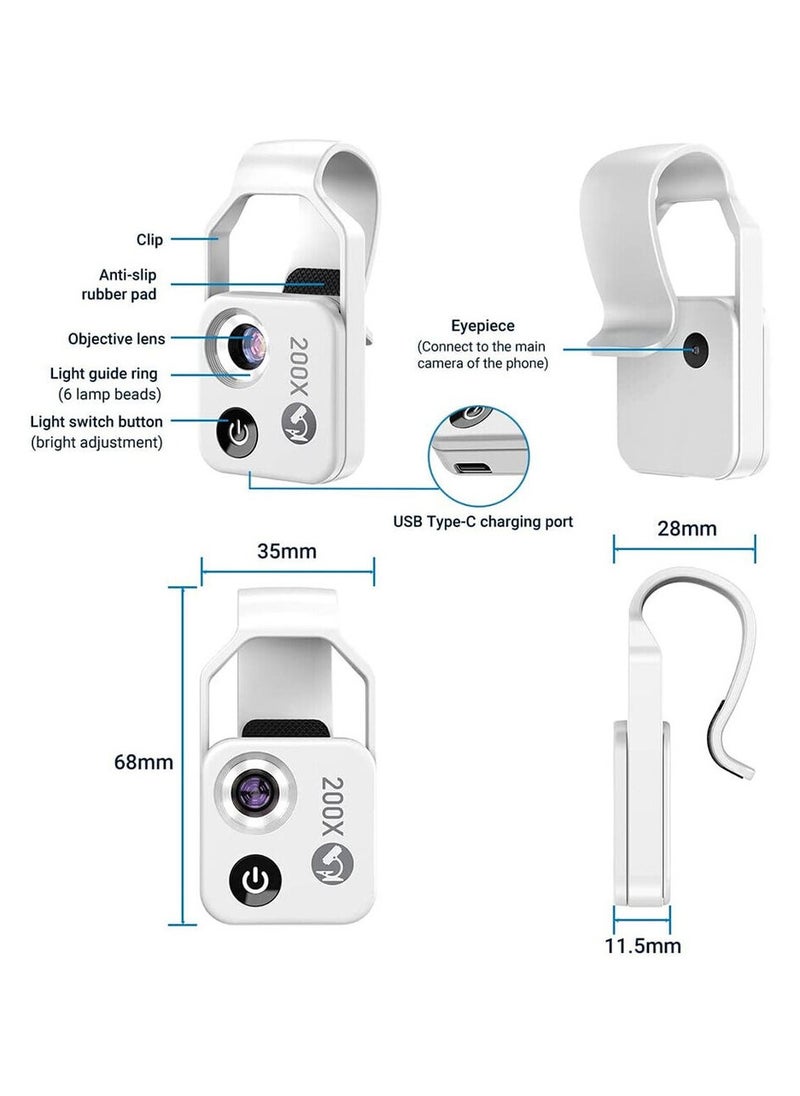APEXEL APEXEL 200X Microscope Lens Mobile Phone High Magnification For iOS Android!  - Image 5