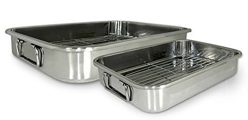 ExcelSteel Cook Pro 4-Piece All-in-1 Lasagna and Roasting Pan - Image 1