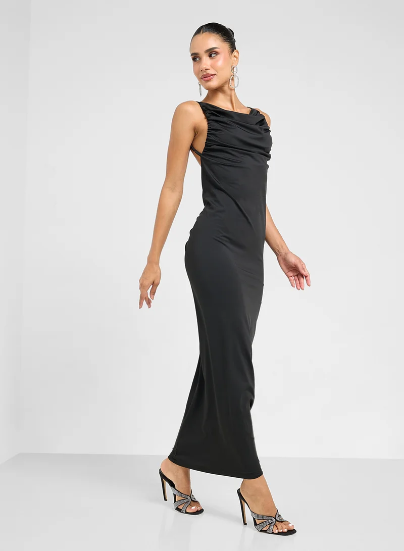 Ginger Cowl Neck Gown