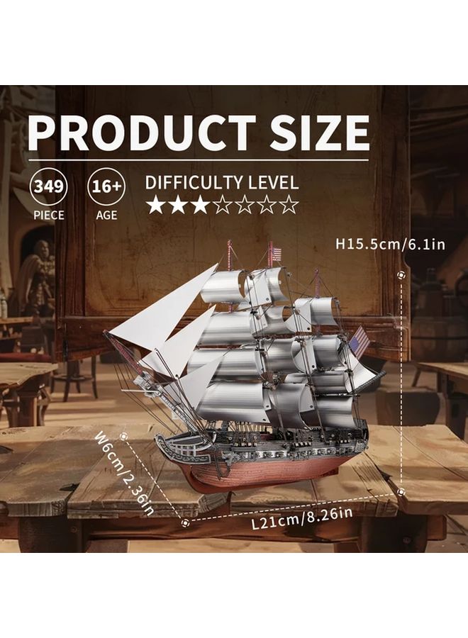 بيسيكول 3D لغز معدني نموذج إبحار لعبة بناء افعلها بنفسك للكبار - Image 4