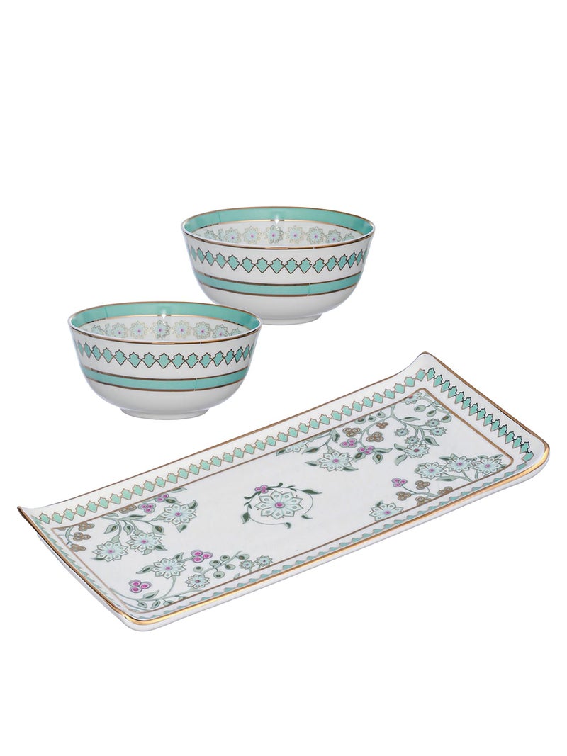 Trovea's طقم صينية ووعاء بلوم على شاطئ تروفيا - Image 3