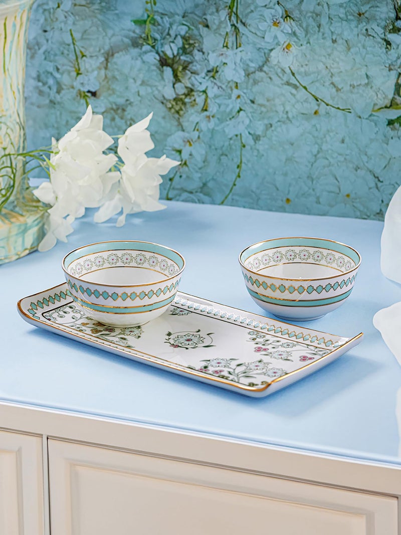Trovea's طقم صينية ووعاء بلوم على شاطئ تروفيا - Image 2