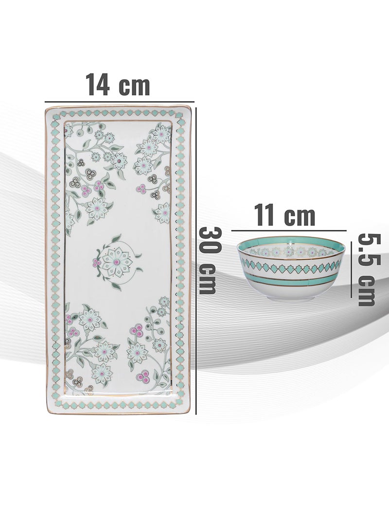 Trovea's طقم صينية ووعاء بلوم على شاطئ تروفيا - Image 5