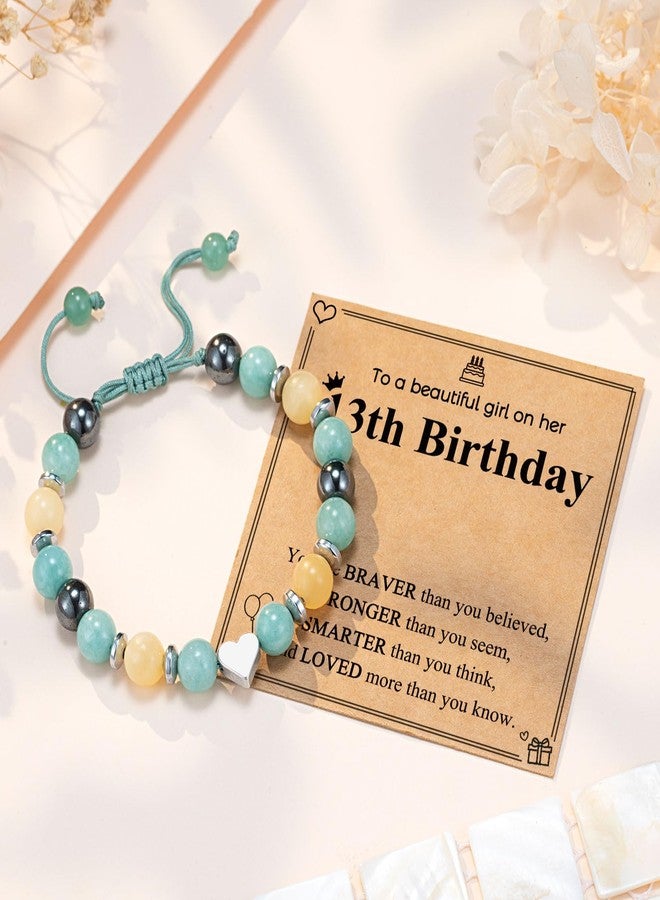 UPROMI To My Daughter/Granddaughter/Niece Bracelet, Back to School Graduation Valentines Christmas Birthday Gifts for Girls, 5.5 Inch, Stone, no gemstone - Image 5