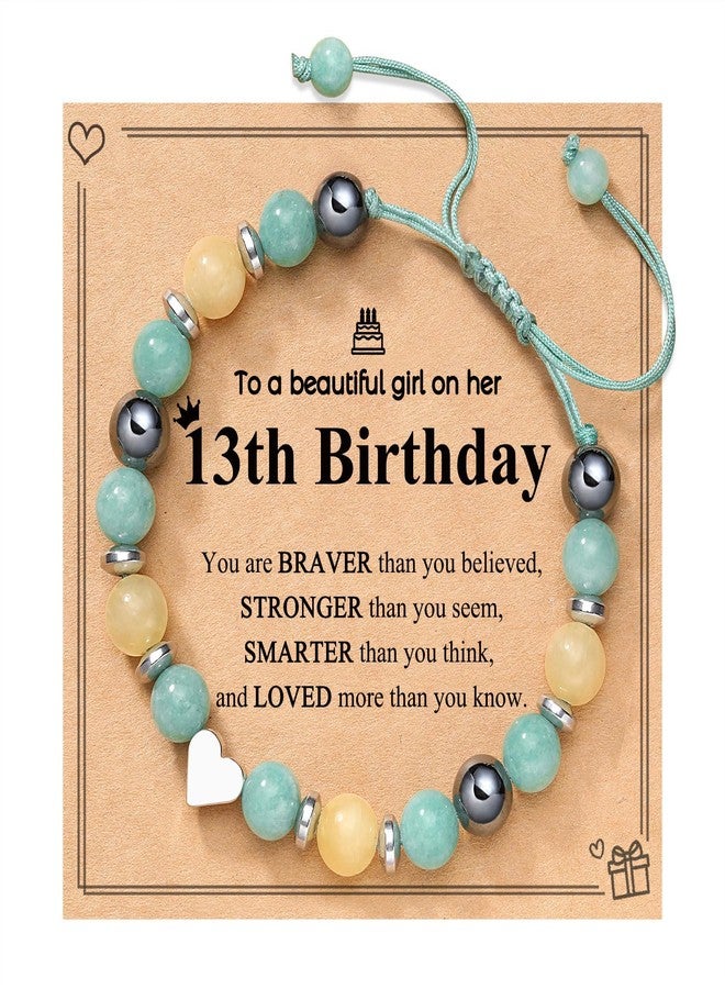 UPROMI To My Daughter/Granddaughter/Niece Bracelet, Back to School Graduation Valentines Christmas Birthday Gifts for Girls, 5.5 Inch, Stone, no gemstone - Image 1