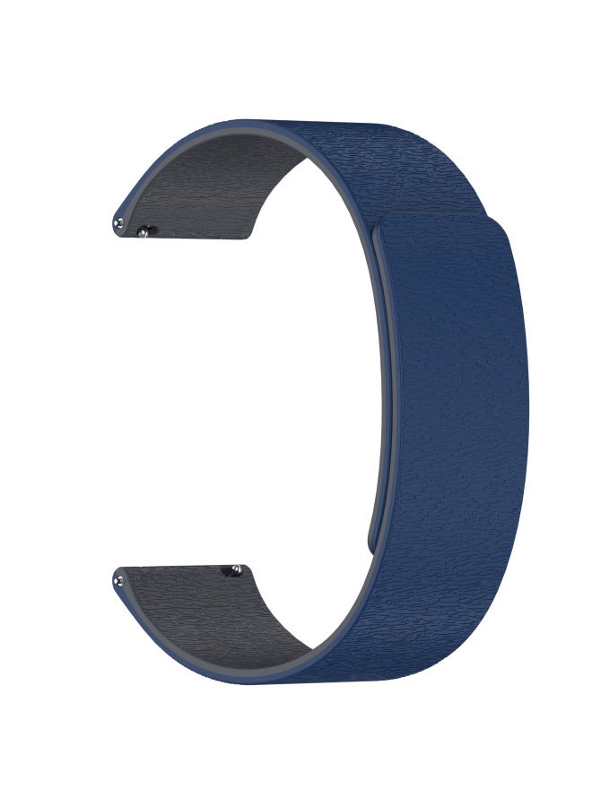 Suitable For Huawei Gt5/Fit3/4 Watch Strap, New Cloud Wood Grain Magnetic Silicone Red Rice Xiaomi 8/9 Pro Watch Strap 