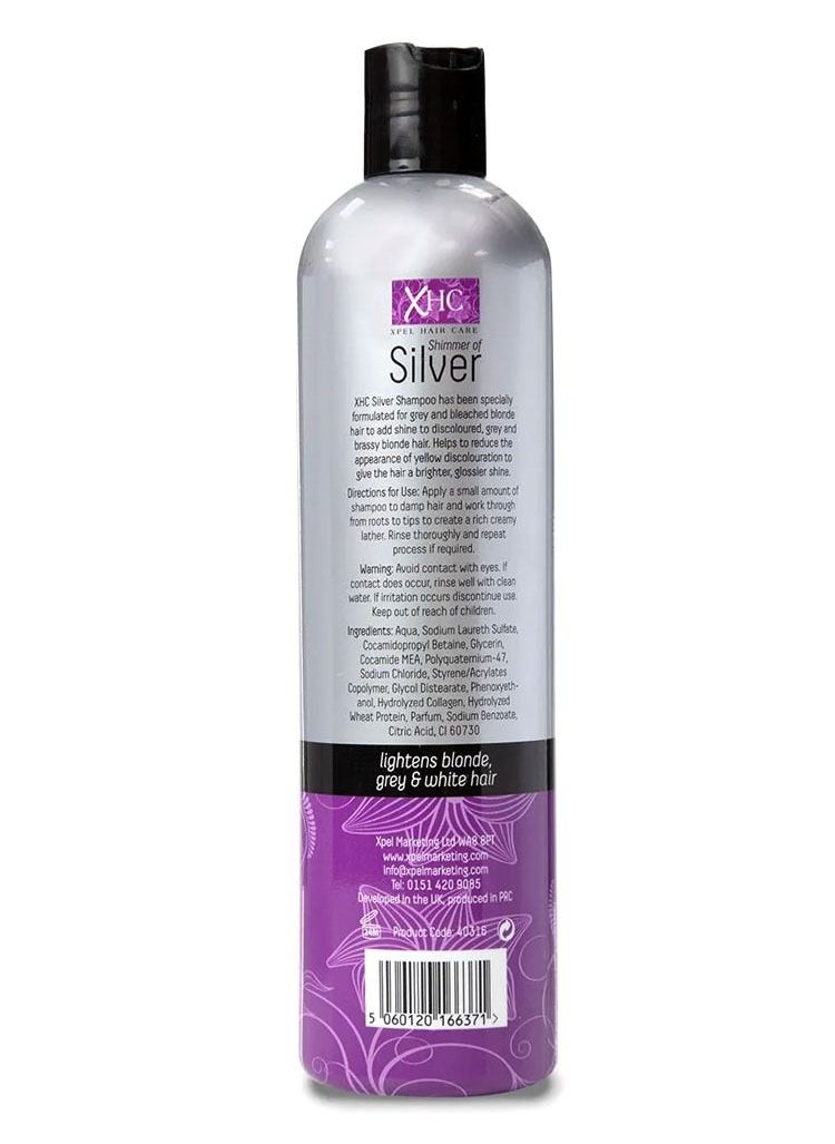 XHC - XHC Shimmer of Silver Shampoo Purple Toning for Blonde Hair 400ml - Image 1