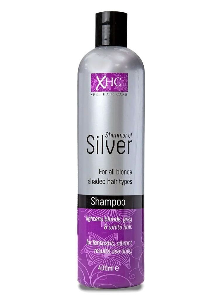 XHC - XHC Shimmer of Silver Shampoo Purple Toning for Blonde Hair 400ml - Image 1