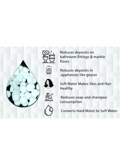 MASHKI MASHKI Water Softener Salt Tablets Ion Exchange Water Purification Tablets Or Pellet For Water Softener Regeneration For Home Or Office (10), White  - Image 4