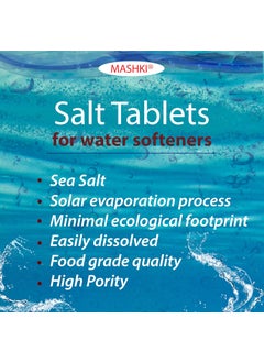 MASHKI MASHKI Water Softener Salt Tablets Ion Exchange Water Purification Tablets Or Pellet For Water Softener Regeneration For Home Or Office (10), White  - Image 3