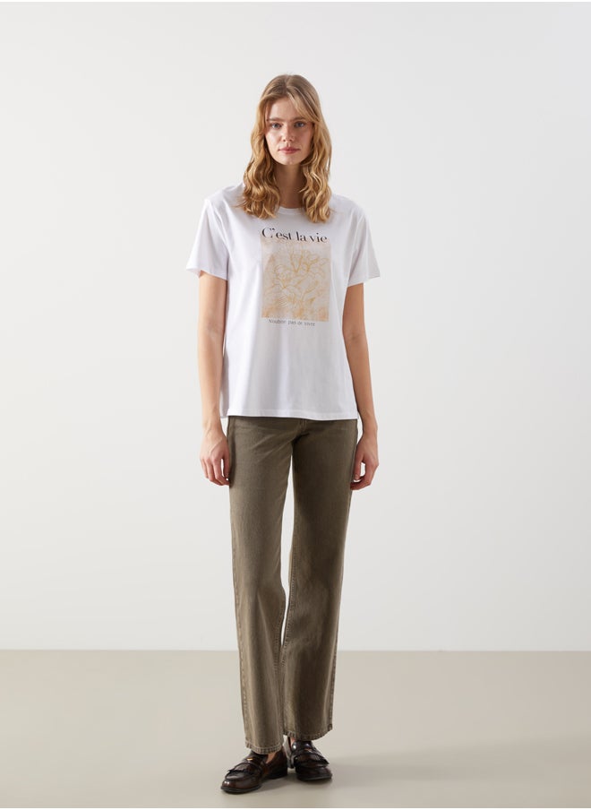 LC WAIKIKI - Crew Neck Printed Women's T-shirt - Image 1