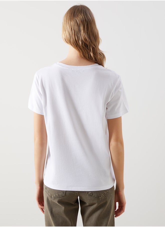 LC WAIKIKI - Crew Neck Printed Women's T-shirt - Image 1
