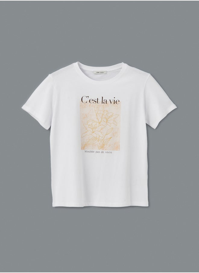 LC WAIKIKI - Crew Neck Printed Women's T-shirt - Image 1