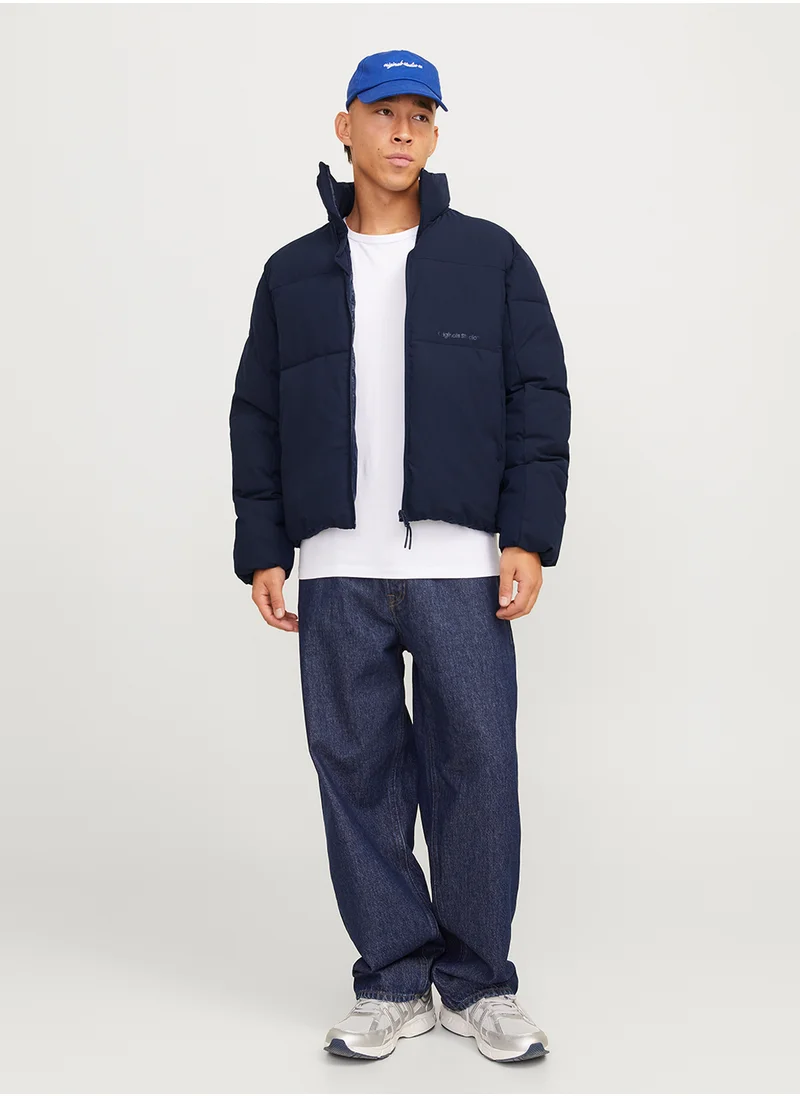 جاك اند جونز Zip Through Puffer Jacket