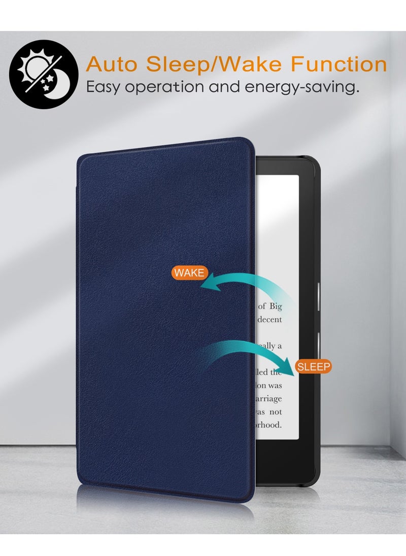 My Choice - Folding Case Cover for 7" All-New Kindle Paperwhite 12th 2024 or Kindle Paperwhite Signature Edition 2024, Smart Shell Cover with Auto Sleep/Wake (Blue) - Image 1