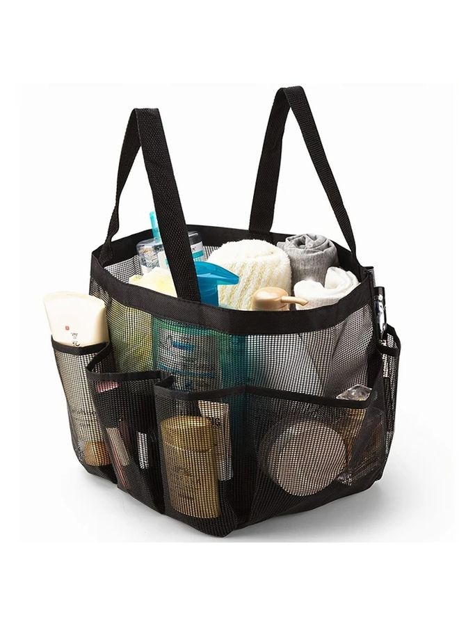 Double Handle Mesh Shower Storage Bag Multipurpose Organizer for Travel Camping Beach - Image 1
