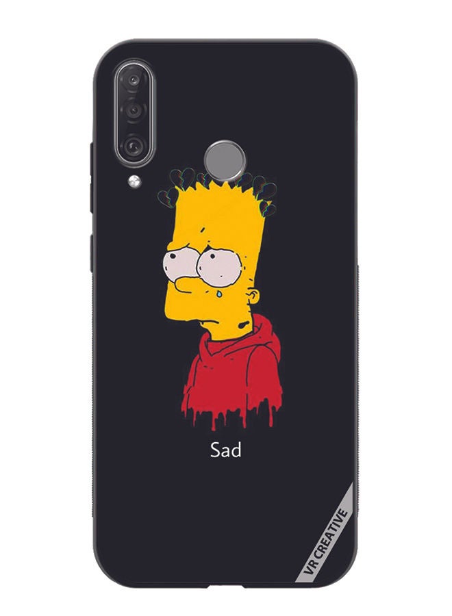 VR CREATIVE Protective Case Cover For Huawei P30 Lite Sad Design Multicolour - Image 1