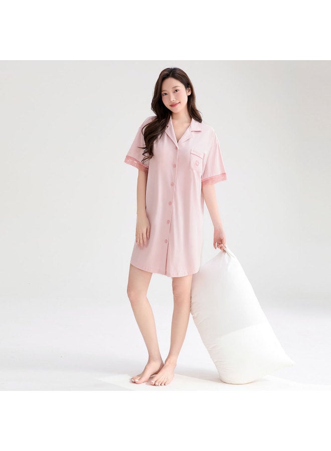 Fenton women's Homewear Sleep Dress Shirt Summer Thin Dress For Outfit - Image 5