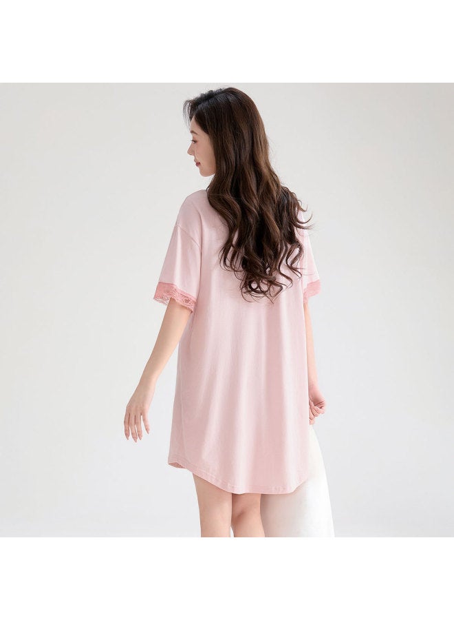 Fenton women's Homewear Sleep Dress Shirt Summer Thin Dress For Outfit - Image 3
