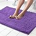 ITSOFT Non Slip Shaggy Chenille Soft Microfibers Bath Mat for Bathroom Rug Water Absorbent Carpet, 34 x 21 Inches Lilac - Image 2