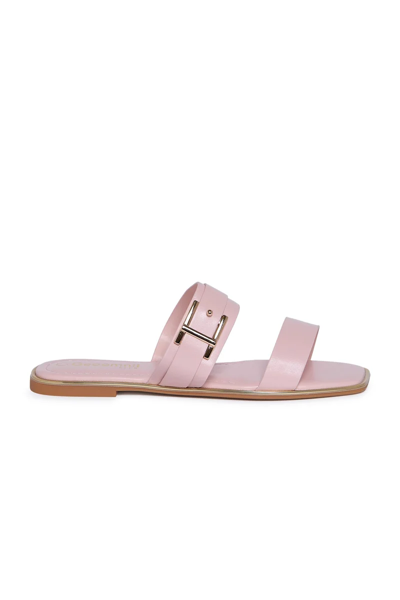 Geoomnii Geoomnii Flat Sandals for Women – Comfortable Slip-On Casual Summer Sandals for Daily Wear, Walking & Travel