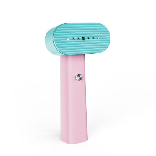nexdoo G6 2-in-1 Portable Steamer for Clothes and Iron for Clothes, Just 0.7lbs Lightly, 10 Minutes of Continuous Steam, 900W Light Steamer for travel and home (pink) - Image 1