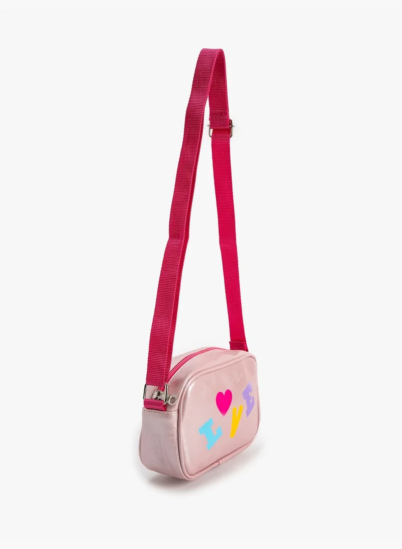 KOTON Crossbody Bag Shoulder Strap Printed Detail