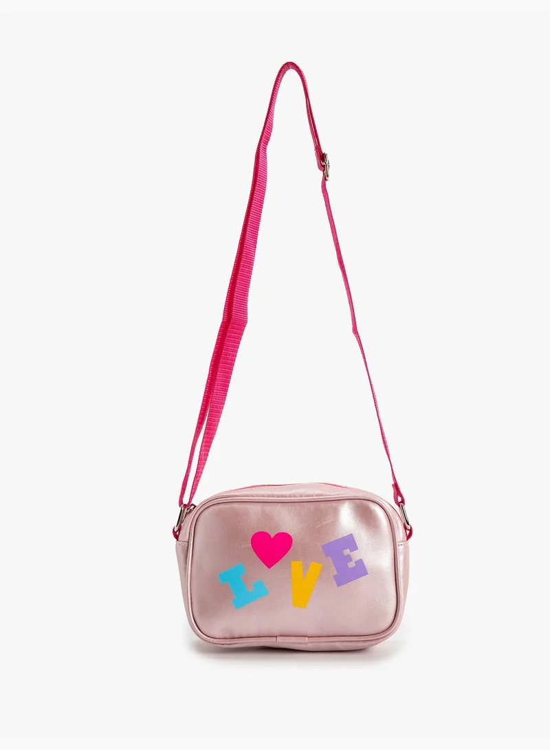 KOTON Crossbody Bag Shoulder Strap Printed Detail