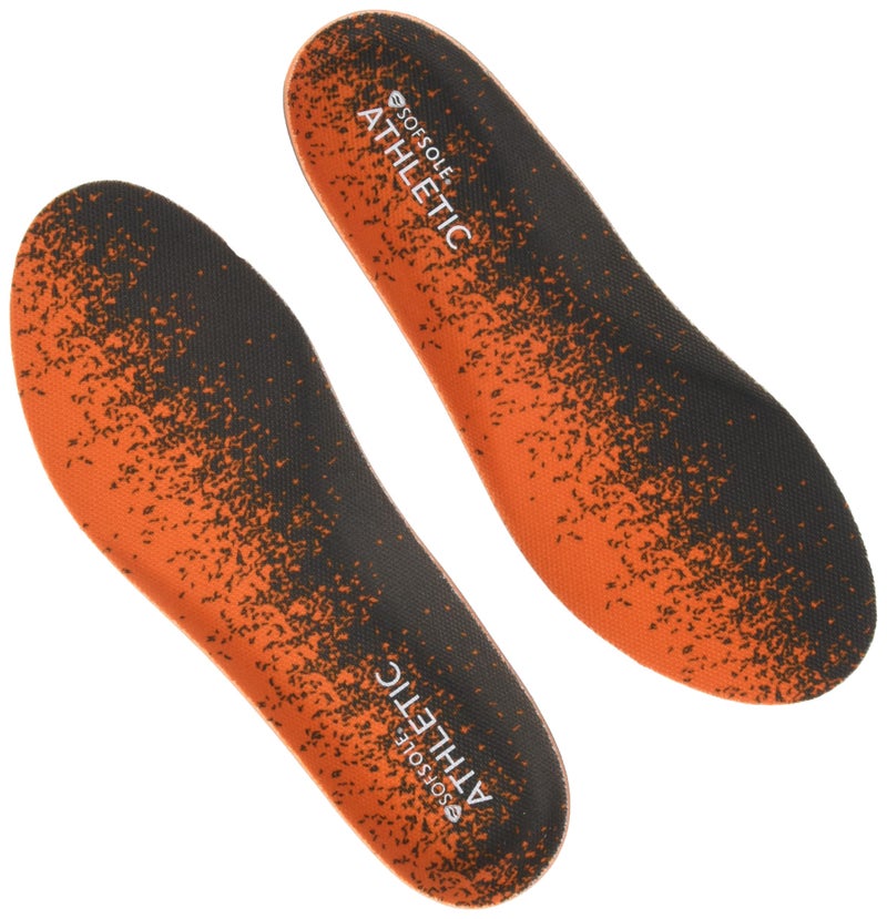 Sof Sole Men's Athletic Performance Full-Length Insole, Orange, 9-10.5 - Image 1