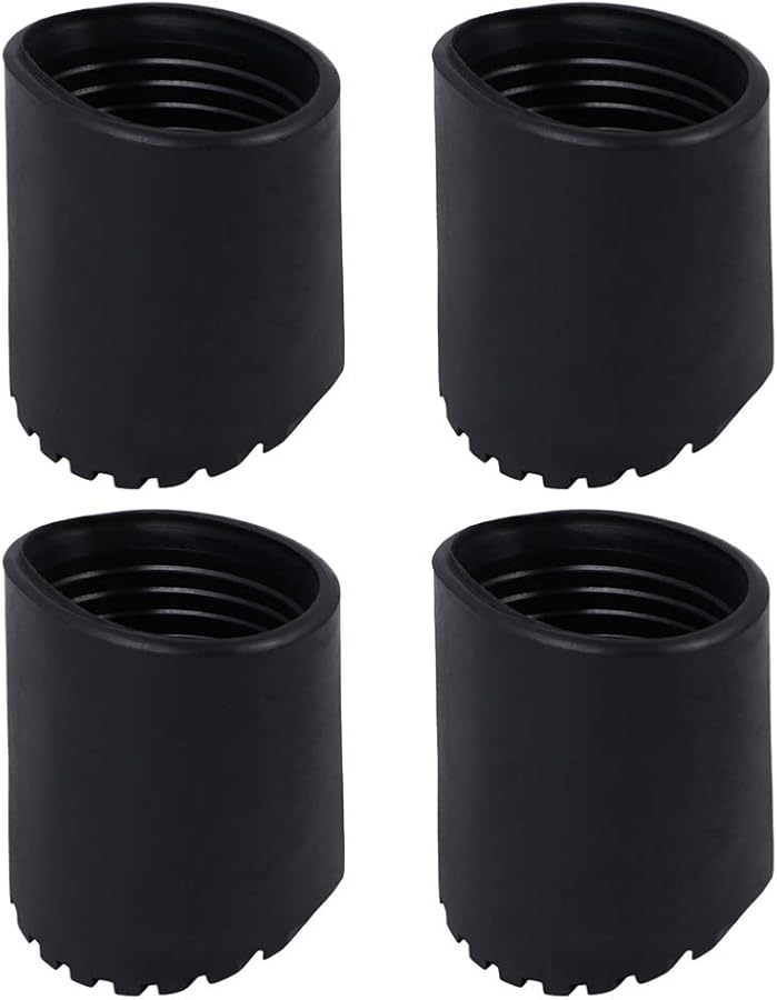 4Pcs Black Rubber Non Slip Ladder Feet Mats Cushion Pads Leg Covers for Step Ladder - Image 2