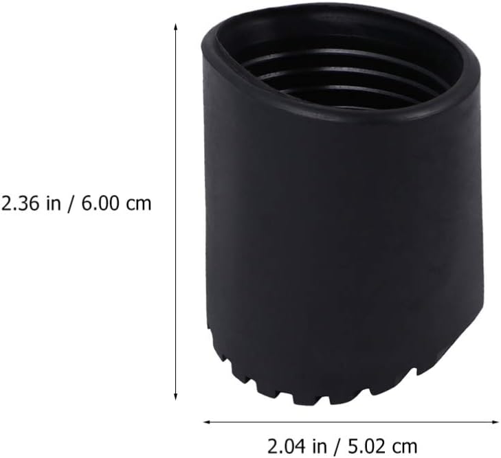 4Pcs Black Rubber Non Slip Ladder Feet Mats Cushion Pads Leg Covers for Step Ladder - Image 5