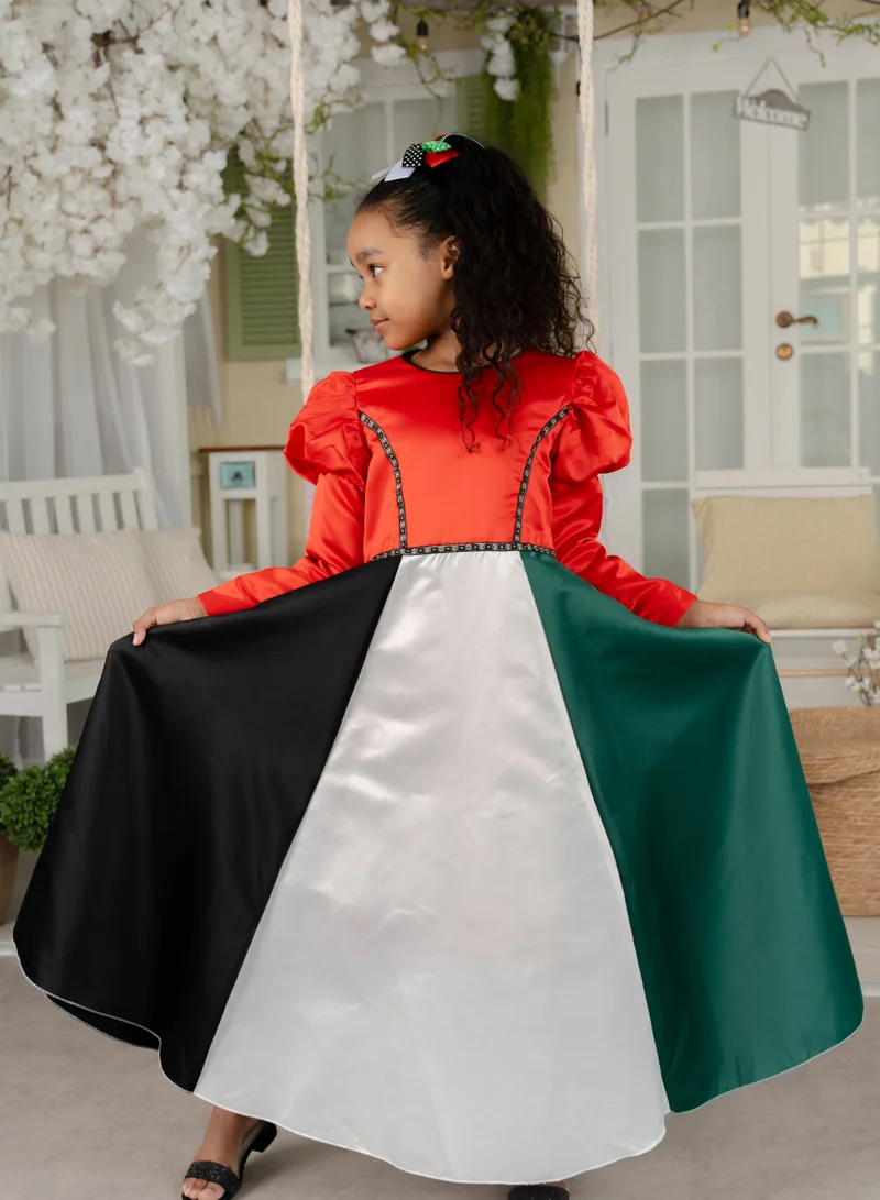 D'Daniela Color Block Maxi Dress