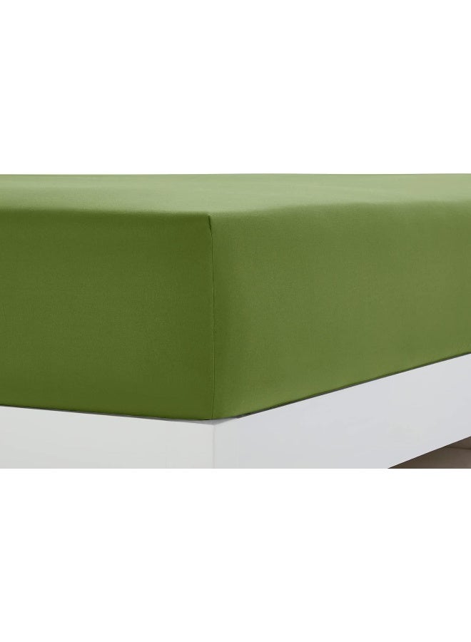 Clara Clark Bed Sheets, Premier 1800 Series 4 Piece Bed Sheet Set, Deep Pocket, Wrinkle, Fade, Stain Resistant, Luxury Soft Bedding Sheets & Pillowcases, Queen, Calla Green - Image 3