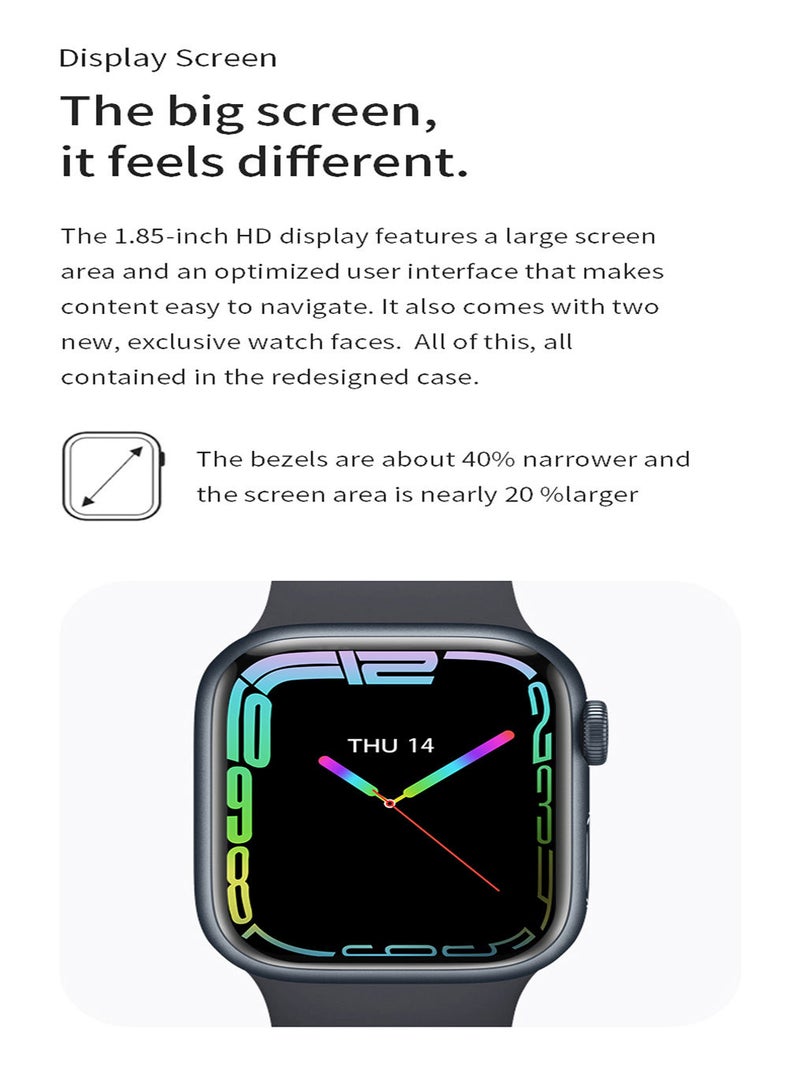 Watch 8 Max Smart Watch With New Amazing Functions 1.85 Inch Bluetooth Touch Screen