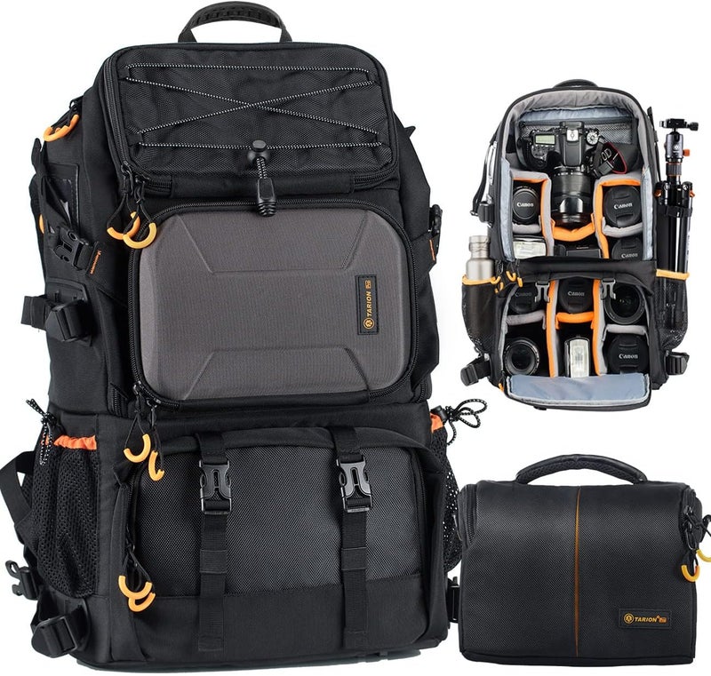 TARION Camera Backpack, Waterproof Photo Backpack DSLR Backpack Camera Bag for DSLR Cameras Digital - Image 1
