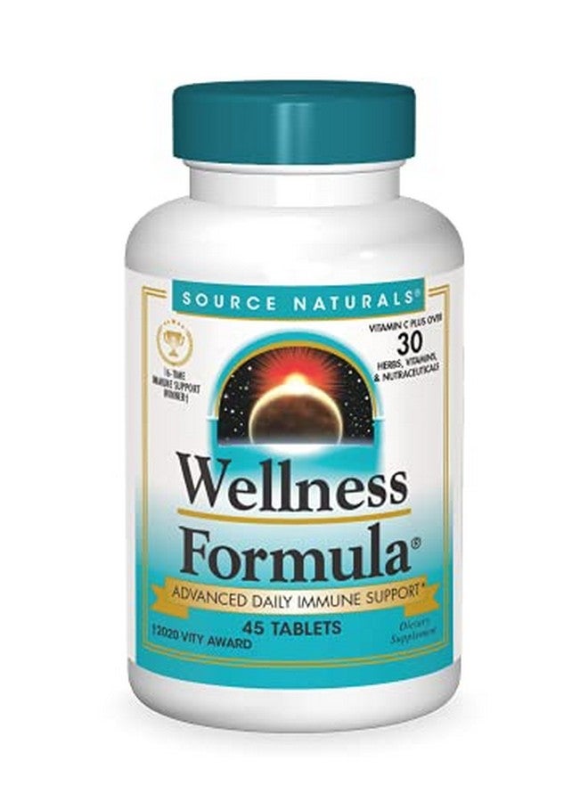 Source Naturals Wellness Formula Bioaligned Vitamins & Herbal Defense Immune System Support Supplement & Immunity Booster 45 Tablets - Image 1