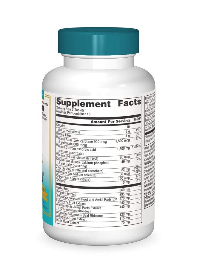 Source Naturals Wellness Formula Bioaligned Vitamins & Herbal Defense Immune System Support Supplement & Immunity Booster 45 Tablets - Image 4