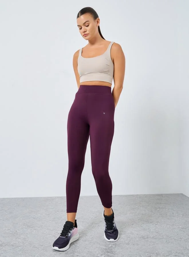 Styli Active Broad Waistband Basic Leggings