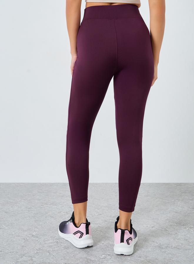 Styli Active Broad Waistband Basic Leggings - Image 4