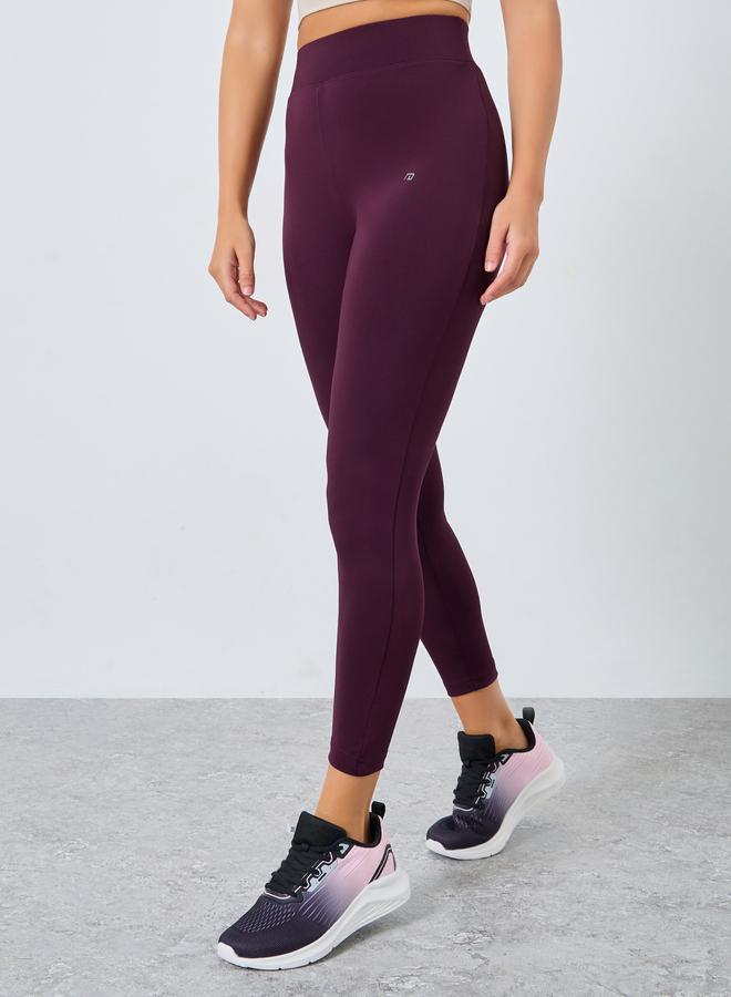 Styli Active Broad Waistband Basic Leggings - Image 1