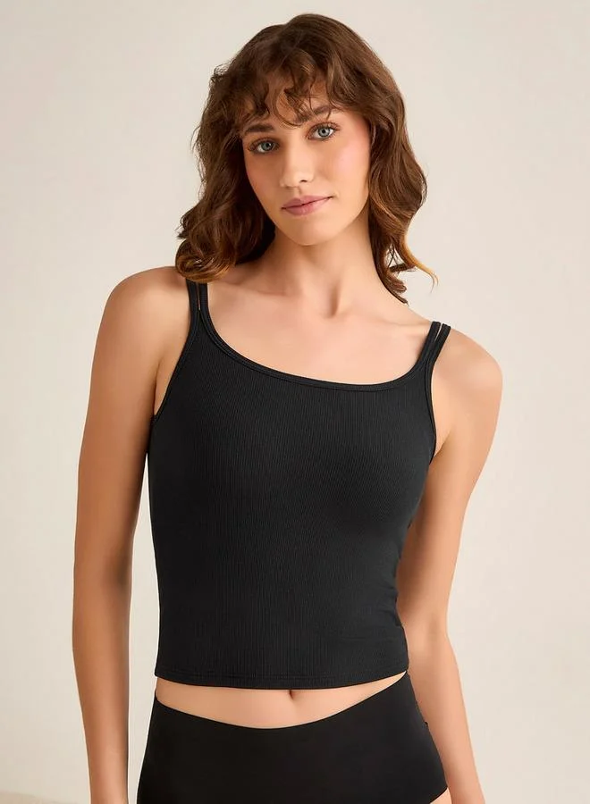 Splash FAV Cami Bra with Ribbed Design