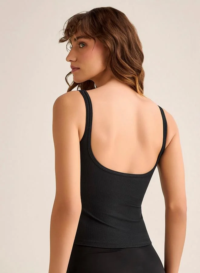 Splash FAV Cami Bra with Ribbed Design