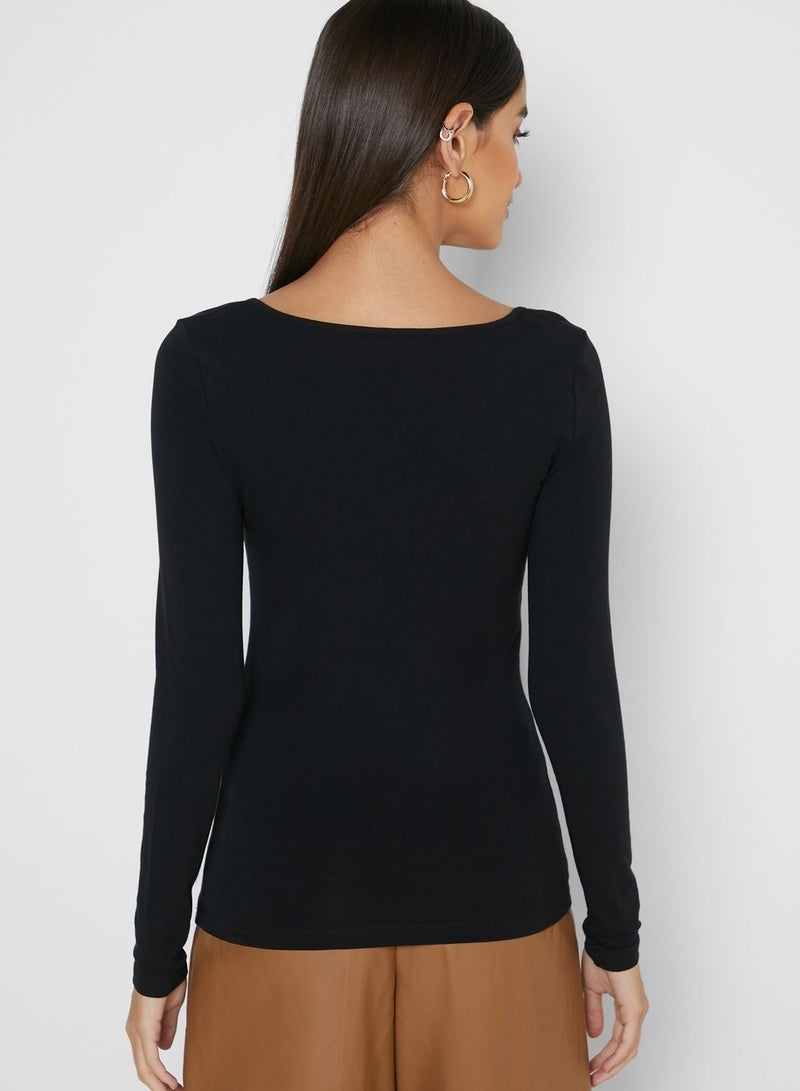 VERO MODA Scoop Neck T-Shirt - Image 2