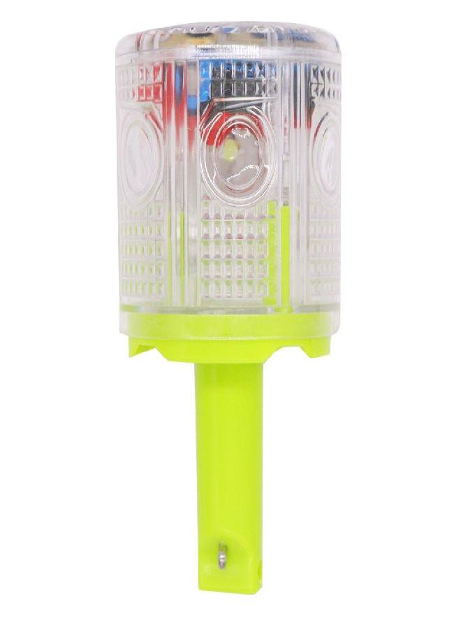 Aolyty Solar Strobe Warning Light 360 Degree Single Column Super Bright Waterproof IP54 for Construction Traffic Dock Marine Light Control Flashing (White) - Image 4