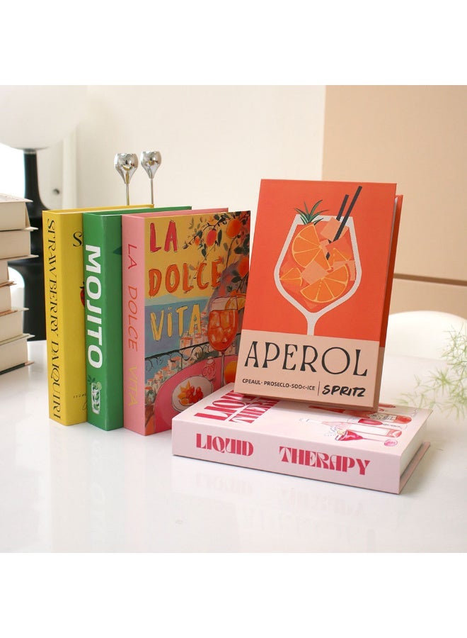 Bincoo Decorative Books for Home Decor, Coffee Table Decorative Books， Set of 7 Stylish Fake Books of Room Books Decor Aesthetic,for Living Room, Table, Shelf Decor,Modern Hardcover Stacked Display Books - Image 2