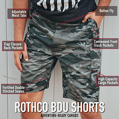 ROTHCO شورتات روثكو التكتيكية بتصميم تمويه – شورتات خارجية متينة للمشي والتخييم مريحة، تمويه صحراوي ثلاثي الألوان، XL - Image 2