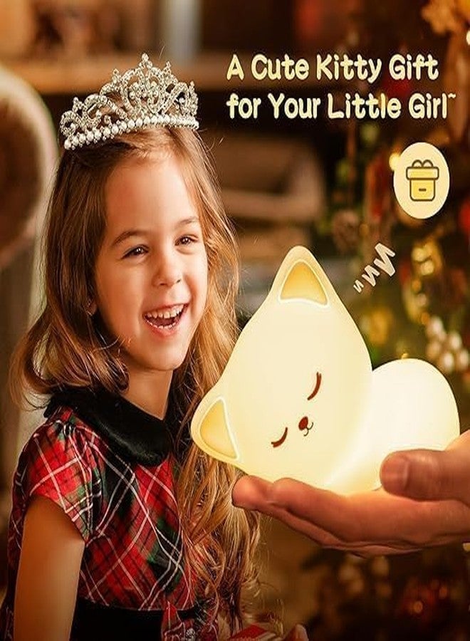 Blackzone Cute Night Light for Kids, Nursery | Silicone Night Light, LED Lamp, Room Decor, Gifts for Toddler Children Teenage Girls Valentine's Day (Sleeping Cat) - Image 5