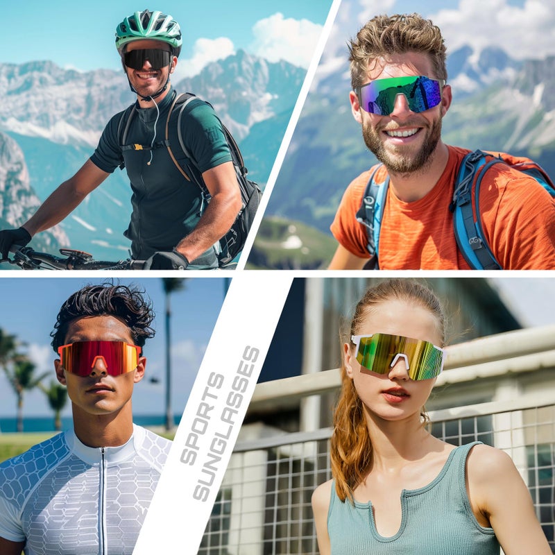 FEISEDY Sports Sunglasses Mens Women Baseball Biking Cycling Sunglasses for Teens UV400 Protection B2388 - Image 3