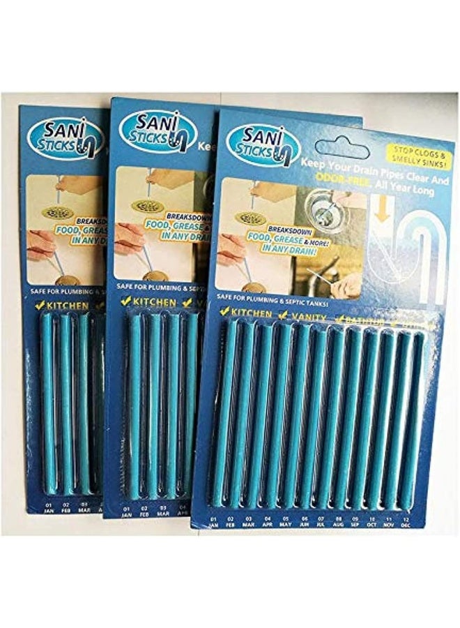 Drain Cleaner Sewer Cleaning Sticks Sewage Decontamination Deodorant The Kitchen Toilet Bathtub 3 Pieces A Set  - Image 1